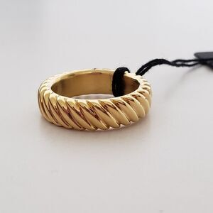MILOR ITALY 14K Yellow Gold Resin Core Ring Size 6